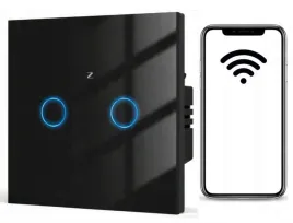przelacznik-scienny-dotykowy-podwojny-1-kanalowy-zigbee-czarnytuyasmart