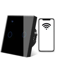 przelacznik-scienny-dotykowy-podwojny-1-kanalowy-wifi-czarnytuyasmart