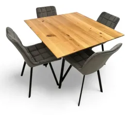 zestaw-stol-kwadrat-4-szare-krzesla-debowy-blat-110x110-metalowe-nogi
