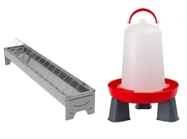 korytko-metalowe-75cm-na-nozkach-i-poidlo-10l-na-nozkach-dla-kur-drobiu
