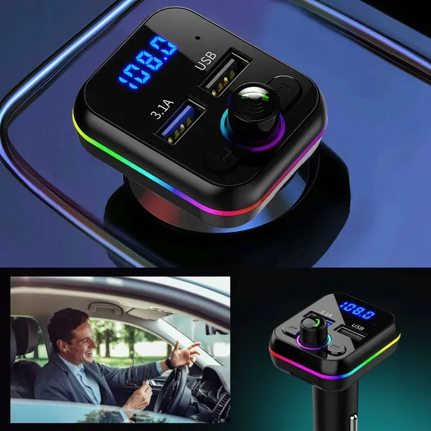 transmiter-bluetooth-samochodowy-fm-2x-usb-rgb-stan-opakowania-oryginalne