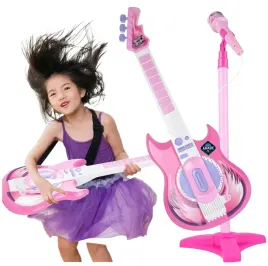 gitara-elektryczna-rockowa-dla-dzieci-z-mikrofonem