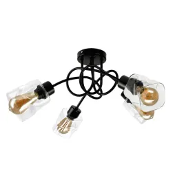 lampa-wiszaca-sufitowa-led-zawijana-4x-e27-zwijany-kwadrat-przezroczysty
