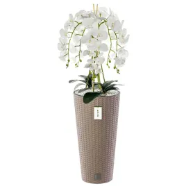 storczyk-sztuczny-bialy-bukiet-kwiaty-liscie-kamyki-donica-mocca-h-110-cm