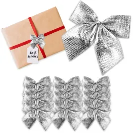 srebrne-kokardy-na-choinke-kokardki-dekoracyjne-ozdobne-swiateczne-12-szt