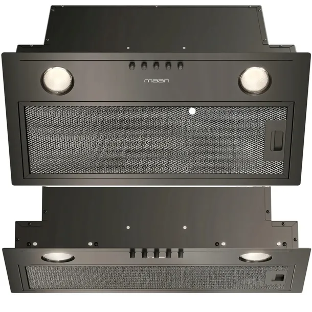Okap kuchenny do zabudowy podszafkowy 50cm Maan Fiugi Modular 52 CZARNY LED