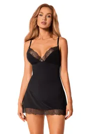 obsessive-bella-rou-chemise-czarny-komplet-koszulka-stringi-xs-s