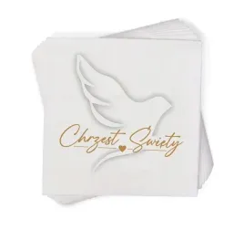 serwetki-chrzest-golab-stand-serce-biale