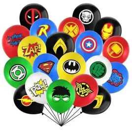 balony-urodzinowe-avengers-hulk-batman-spiderman-iron-man-mix-15-sztuk