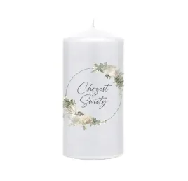 swieca-chrzest-pienkowa-kwiatki-bezowe