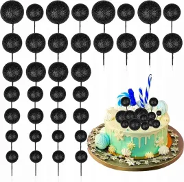 topper-na-tort-kule-na-tort-czarne-brokatowe-20-sztuk