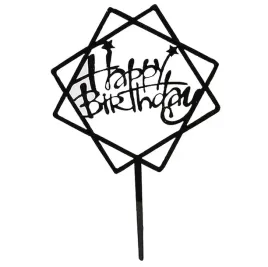 topper-happy-birthday-czarny-kwadrat