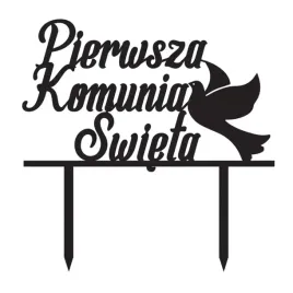 topper-na-tort-komunia-golab-czarna-pleksi