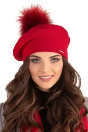 elegancki-beret-damski-z-pomponem-czerwony-vivisence-7035