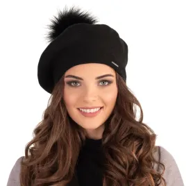 elegancki-beret-damski-z-pomponem-czarny-vivisence-7035