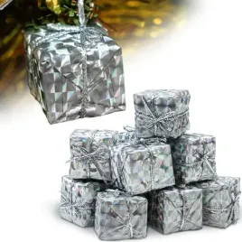 srebrne-mini-prezenty-zestaw-zawieszek-na-choinke-bombki-swiateczne-12-szt