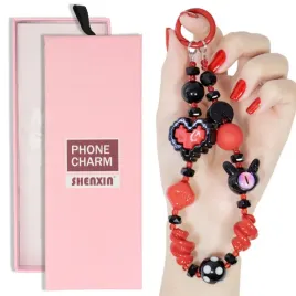 brelok-strap-zawieszka-quick-do-telefonu-plecaka-pacman-czerwono-czarny