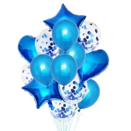 balony-bukiet-balonowy-niebieski-14-sztuk-zestaw
