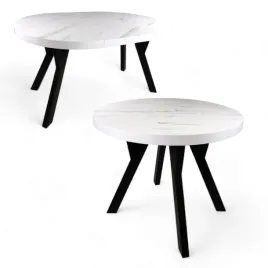 stol-okragly-o-80-cm-rozkladany-do-130-cm-dla-6-osob-czarny-marmur-bialy