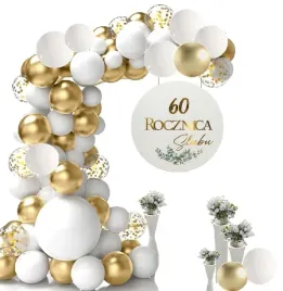 60-rocznica-slubu-balony-baner-tablica-kolo-zestaw-dekoracji