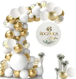 45-rocznica-slubu-balony-baner-tablica-kolo-zestaw-dekoracji