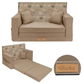 sofa-kanapa-rozkladana-dla-dzieci-piankowa-pufa-grawer-imie-dziecka