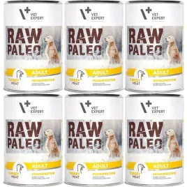 mokra-karma-dla-psow-vetexpert-raw-paleo-indyk-adult-can-6x400g
