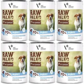 mokra-karma-dla-szczeniat-vetexpert-raw-paleo-dorsz-puppy-can-6x400g