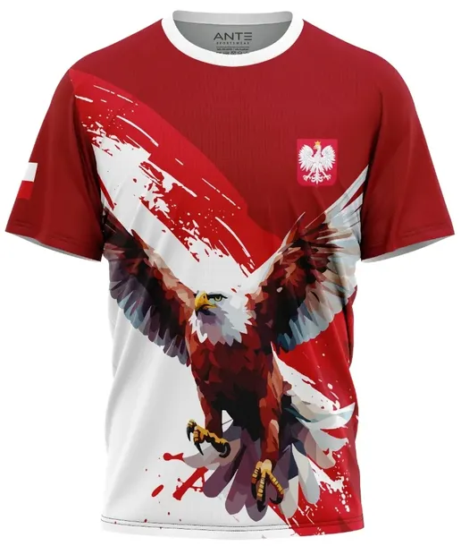 Męska Koszulka Kibica T-shirt POLSKA L