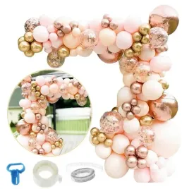 girlanda-balonowa-rose-gold-konfetti-100-sztuk