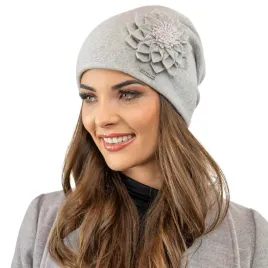 czapka-zimowa-damska-beanie-ciepla-jasnoszary-vivisence-7052