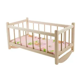 kolyska-lozeczko-drewno-dla-lalek-materac