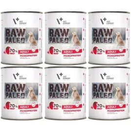 mokra-karma-dla-psow-vetexpert-raw-paleo-wolowina-adult-can-6x800g
