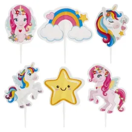 topper-toppery-papierowe-jednorozec-unicorn-oryginalne-licencja-30-szt