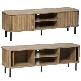 komoda-pod-telewizor-nowoczesna-szafka-rtv-brazowa-140x40x53-mdf-2-drzwiowa