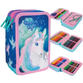 piornik-potrojny-z-wyposazeniem-unicorn-dla-dziewczynki-coolpack