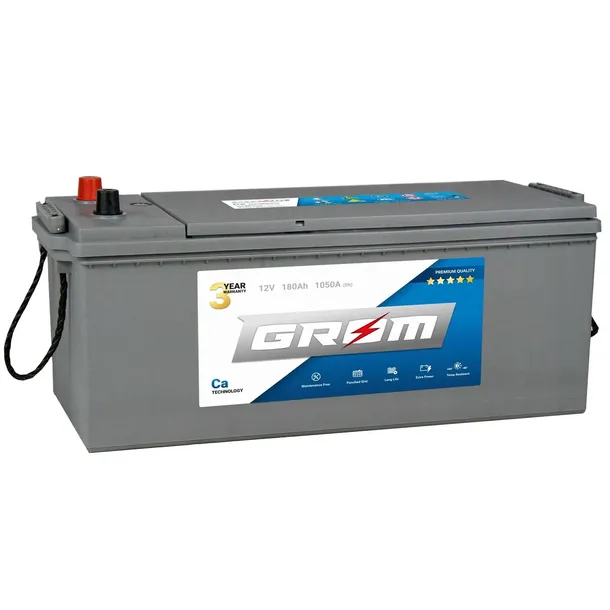 Akumulator 180Ah 1050A EN GROM Premium