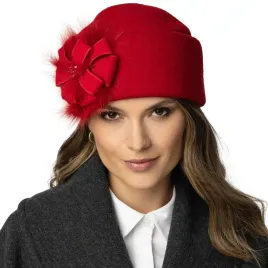 vivisence-7083-czerwony-welna-elegancki-damski-cieply-toczek