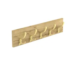 wieszak-scienny-dab-zloty-szlif-wiszacy-do-salonu-zloty-hak-65x15-cm
