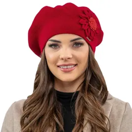 vivisence-7048-czerwony-uniwersalny-ozbodny-kwiat-cieply-zimowy-beret