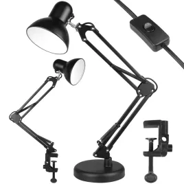 lampka-led-biurkowa-kreslarska-szkolna-regulowana-czarna-stojaca-e27-klips
