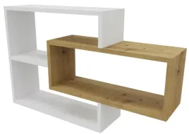 polka-wiszaca-scienna-regal-na-ksiazki-3-elementy-dab-biala-dab-artisan