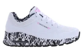 buty-damskie-skechers-uno-155506-wbk-niskie-biale-czarne-serca-sportowe