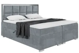 lozko-dwuosobowe-boxspring-z-zaglowkiem-szare-160x200-cm-srebrna-rama-dani