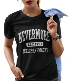 koszulka-damska-wednesday-addams-nevermore-serial
