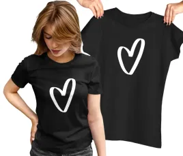 koszulka-damska-tshirt-z-nadrukiem-serce-czarna