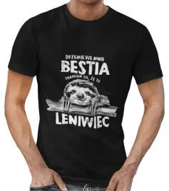 smieszna-koszulka-meska-bestia-leniwiec-prezent