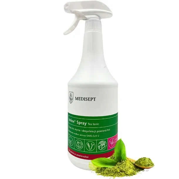 Velox Spray TeaTonic 1L płyn do dezynfekcji powierzchni Medisept