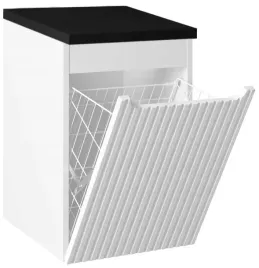 biala-szafka-lazienkowa-z-koszem-na-pranie-40-cm-ryflowana-mdf-blat-czarny