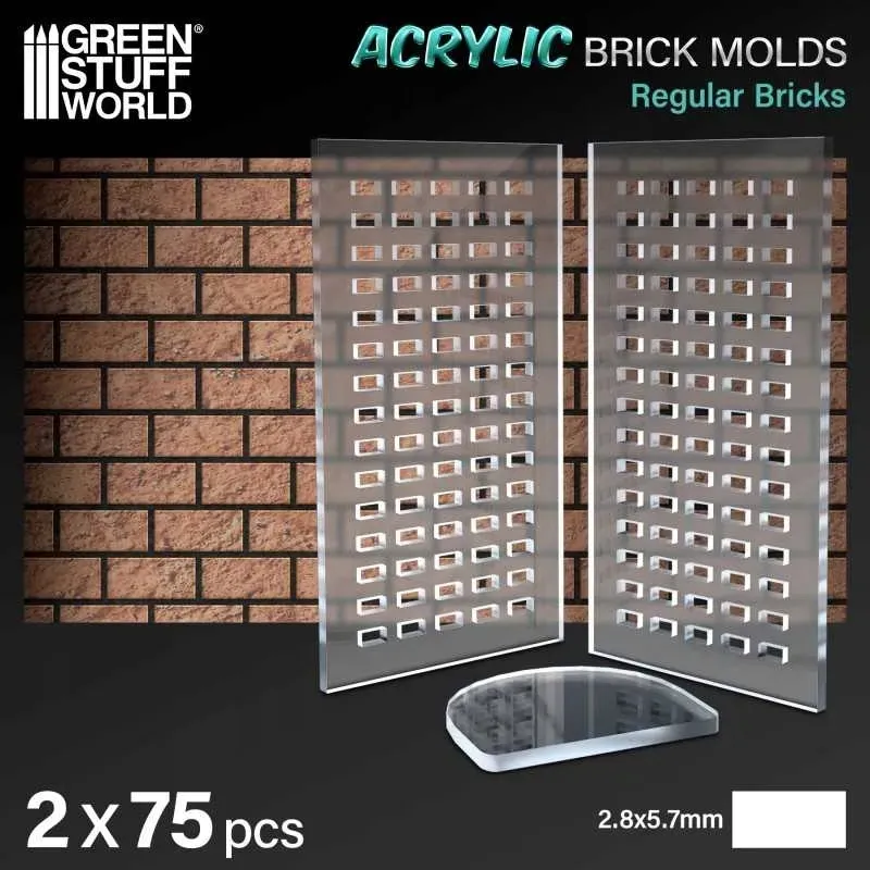 acrylic-molds-regular-bricks-plastikowe-formy-stan-nowy